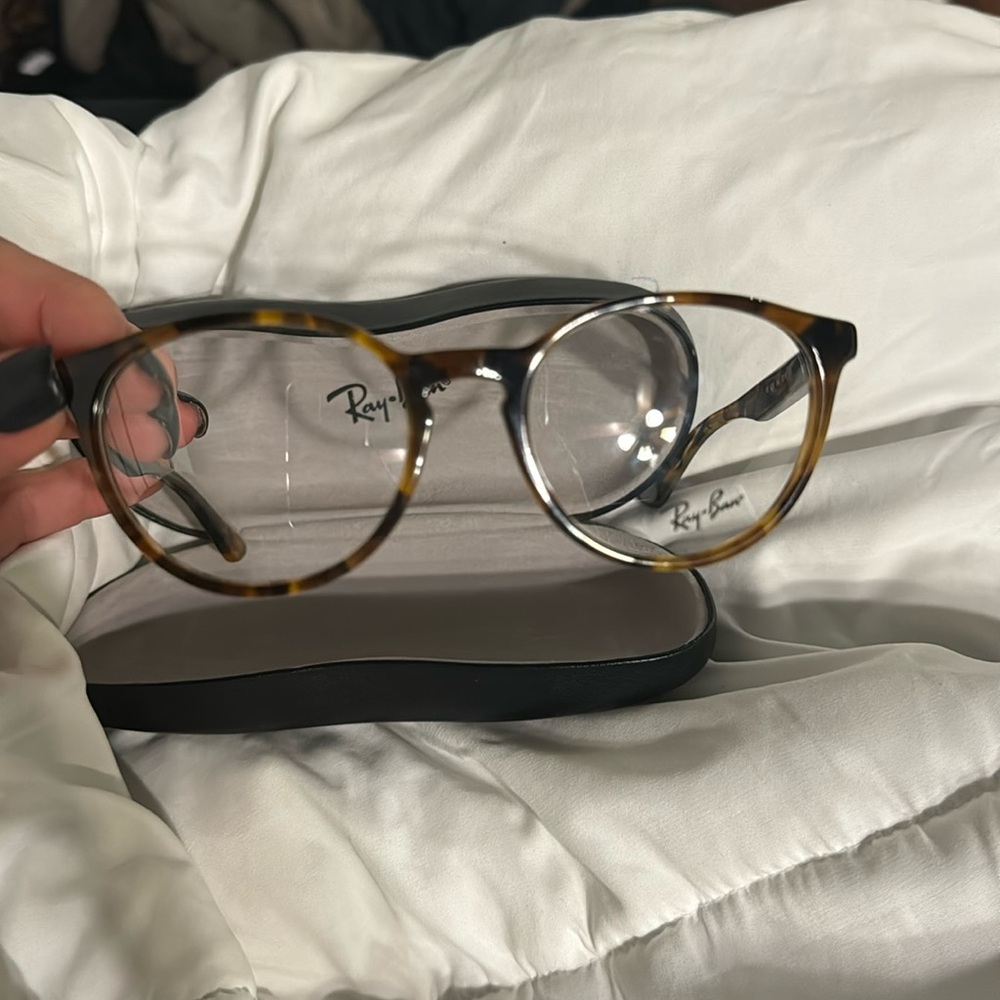 Rayban tortoise round intelligent style glasses